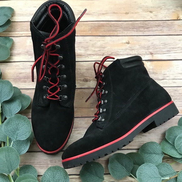 Ralph Lauren Shoes - RALPH LAUREN Mikelle Blk Suede Lace Up Boots Sz 9